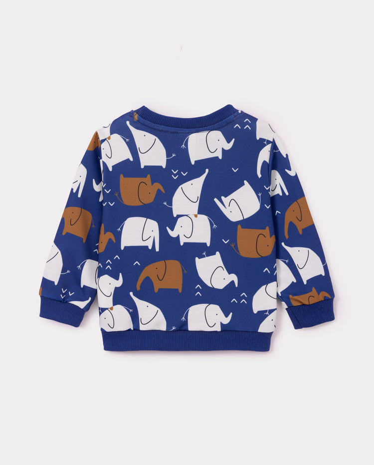Baby Unisex Long Sleeve Top & Pants Set Royal Blue