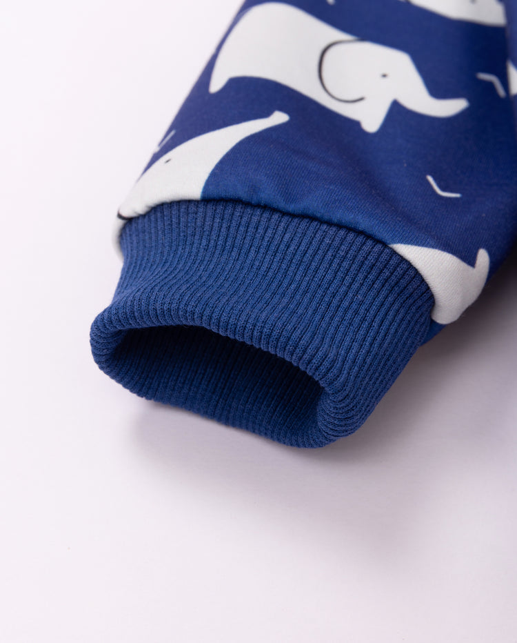 Baby Unisex Long Sleeve Top & Pants Set Royal Blue