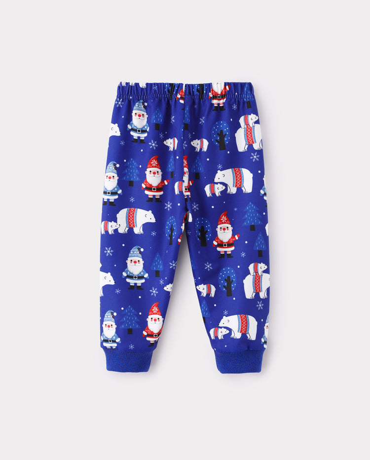 Christmas Baby Boy Long Sleeve Top & Pants Set Azure