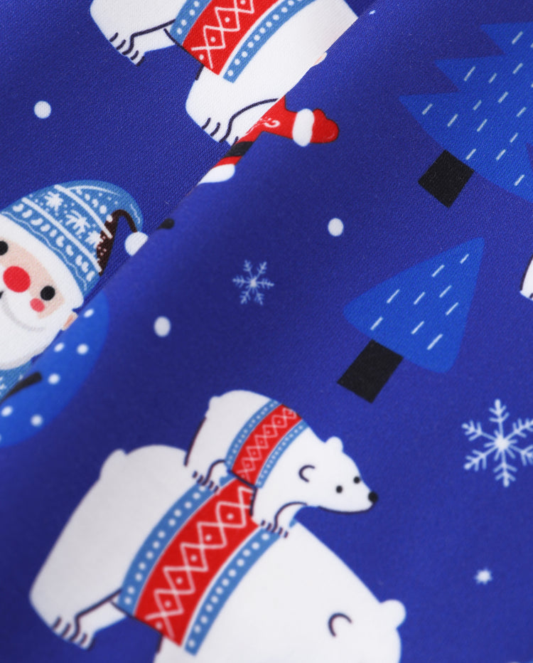 Christmas Baby Boy Long Sleeve Top & Pants Set Azure