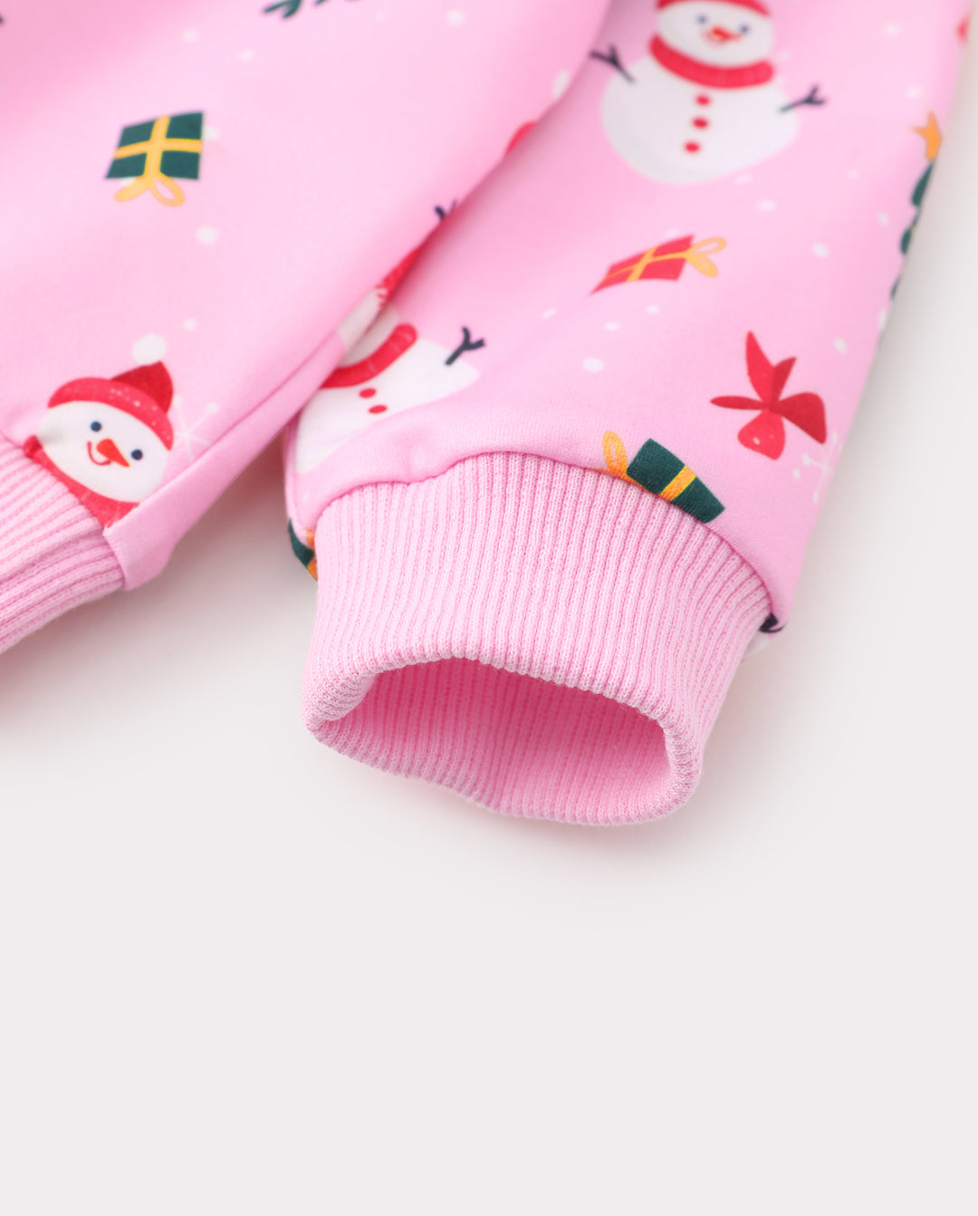Christmas Baby Girl Long Sleeve Top & Pants Set Pink