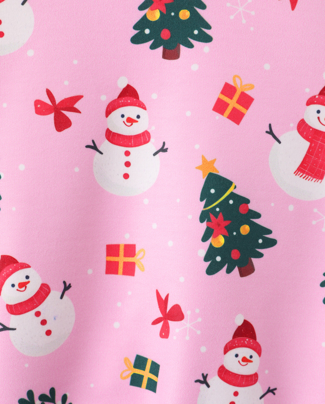 Christmas Baby Girl Long Sleeve Top & Pants Set Pink