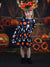 Toddler Girl Halloween Ghost Print Long-sleeve Dress Black