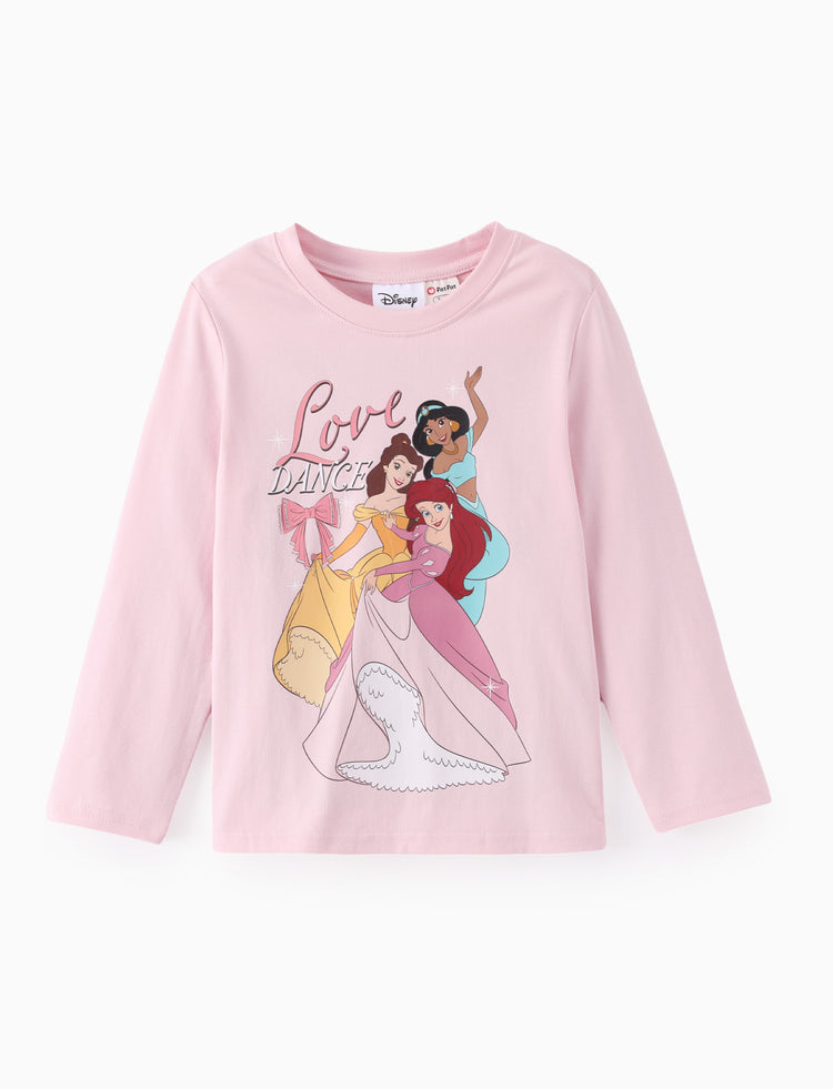 Disney Princess Girls' Long-Sleeve Two-Piece Set White