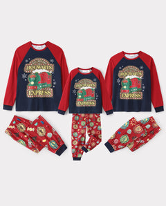 PatPat Harry Potter Family Matching Christmas Pajamas Steam Train Print Plus Size