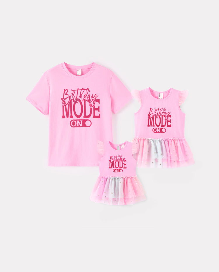 Pink Mommy and Me Birthday Twirl-worthy Outfits