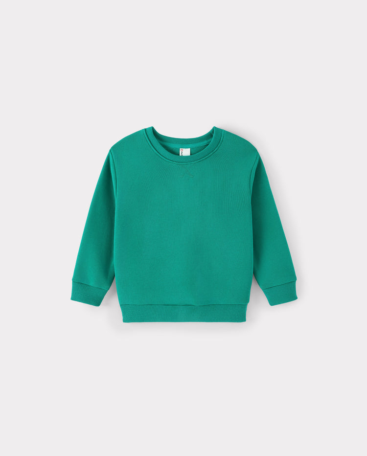 Family Matching Solid Color Crewneck Sweatshirts Multi-color