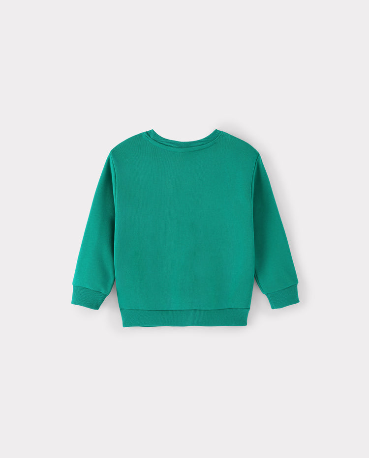 Family Matching Solid Color Crewneck Sweatshirts Multi-color