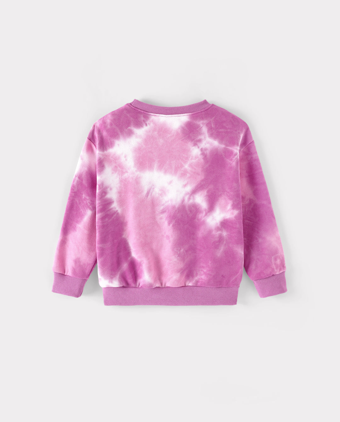 Mommy and Me Besties Tie-Dye Sweatshirts & Baby Romper Pink purple