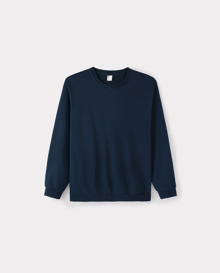 Family Matching Solid Color Crewneck Sweatshirts Multi-color