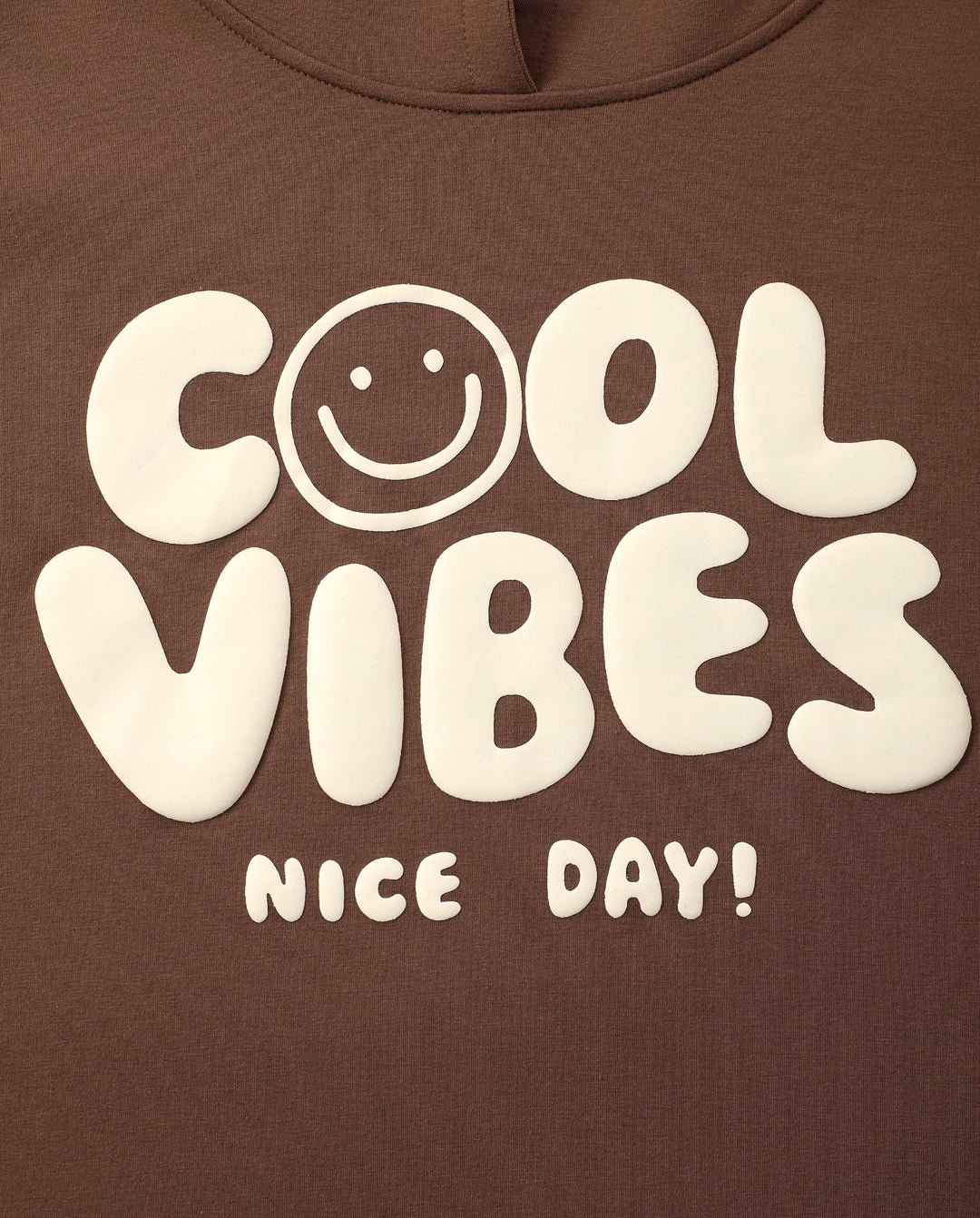 Family Matching Cool Vibes Graphic Hoodies & Sweatshirts Brown Coffee