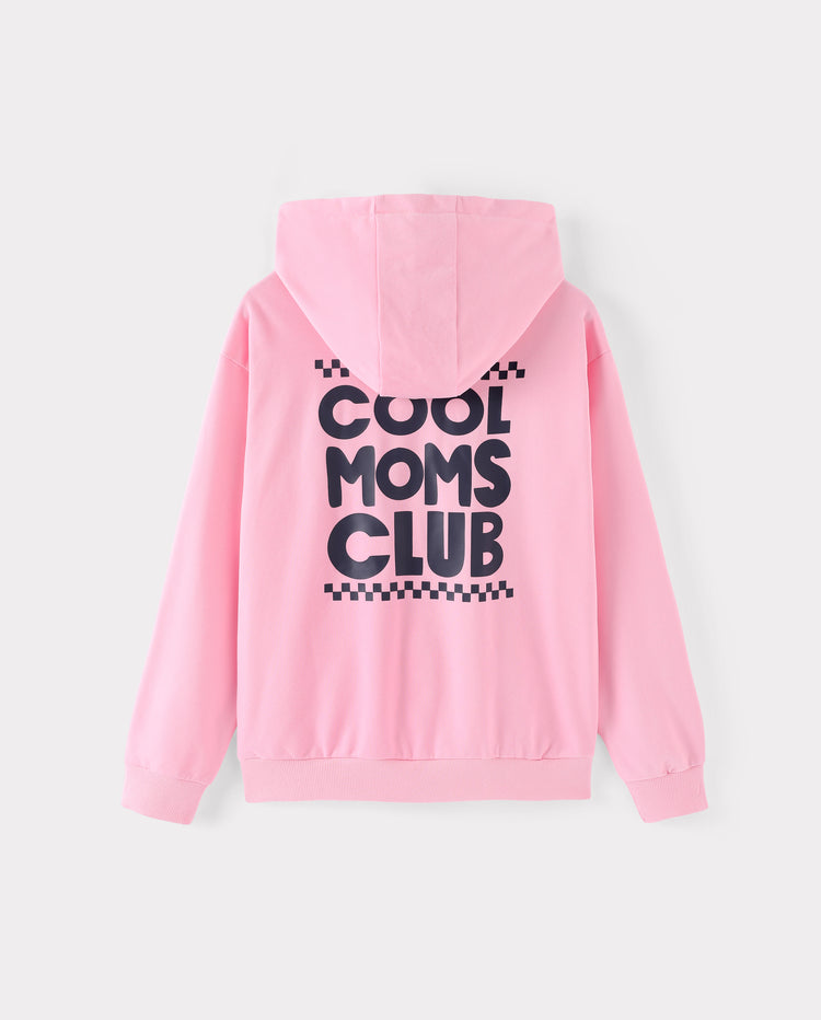 Family Matching Cool Moms, Dads & Kids Club Hoodies Multi-color