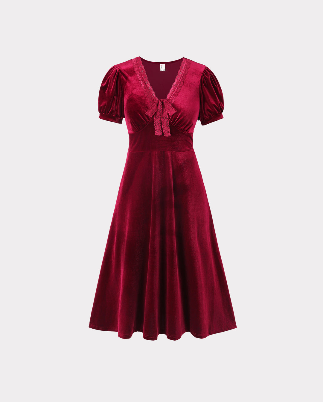 Family Matching Vintage Party Outfits Red Burgundy