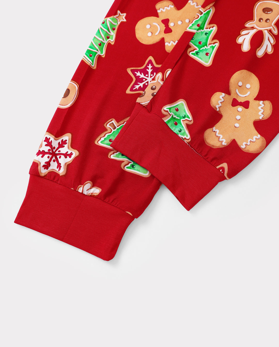 PatPat Family Matching Christmas Pajamas Bamboo Gingerbread & Xmas TreeRed