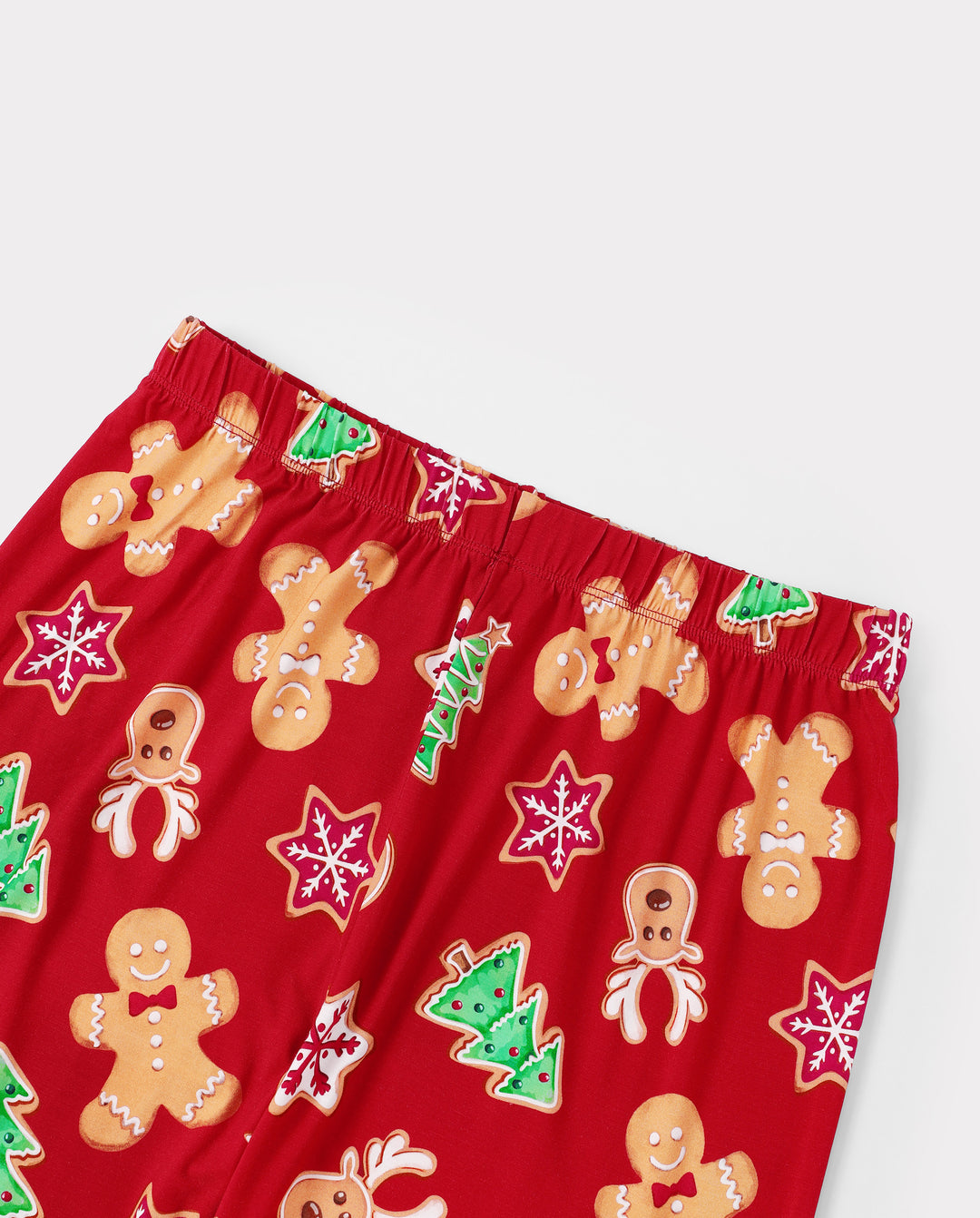 PatPat Family Matching Christmas Pajamas Bamboo Gingerbread & Xmas TreeRed