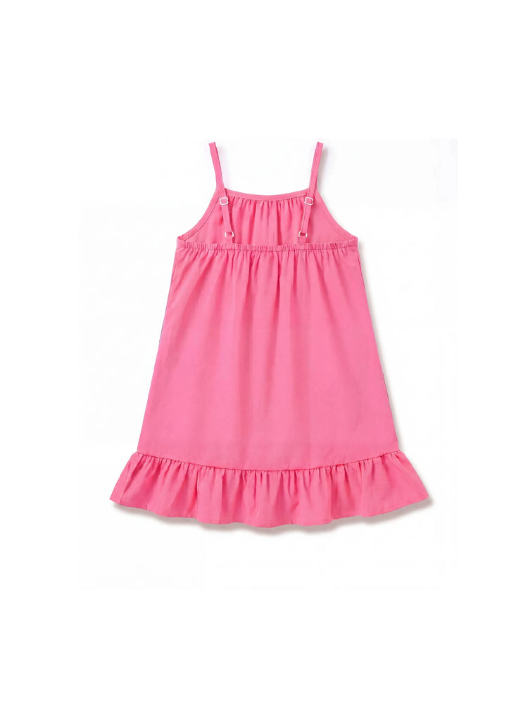 Fresh Market Baby Girl Ruffle Dress Hot Pink