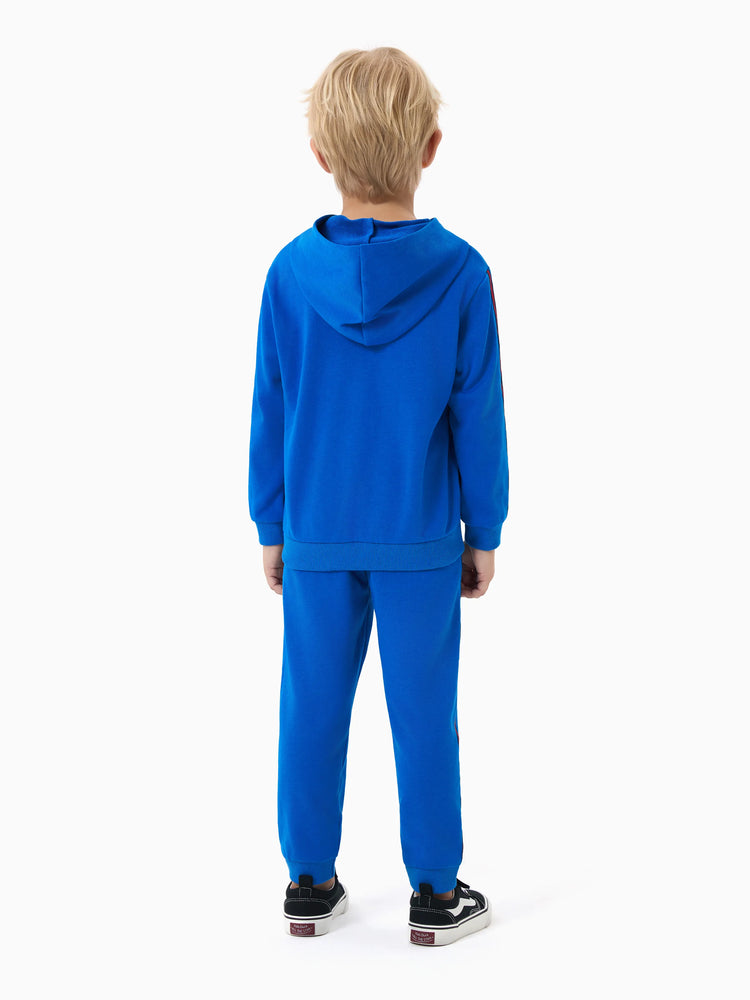 Ensemble 2 pièces Marvel Spider-Man pour tout-petit garçon, sweat à capuche à manches longues et pantalon de survêtement bleu