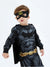 Justice League Toddler Boy Superman/Batman 3pcs Cosplay Costume with Removable Cloak Set Grey