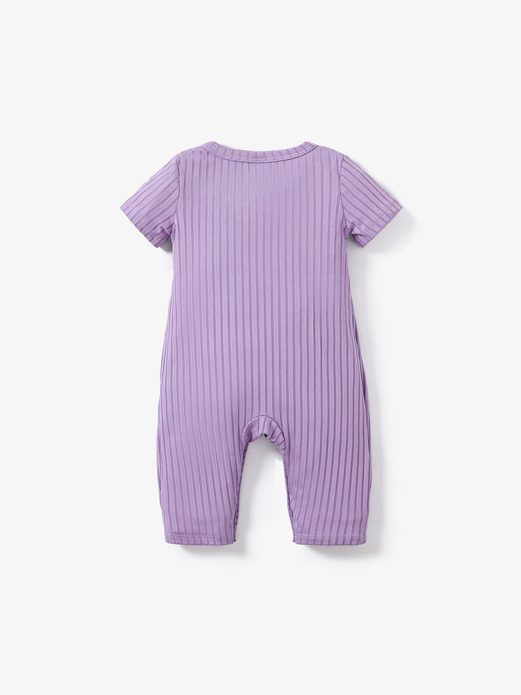 Vêtements pour bébé fille, combinaison à imprimé floral violet