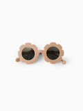 Polarized Sunflower Toddler Sunglasses Silicone Apricot