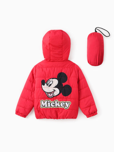 Doudoune Disney Mickey et ses amis pour tout-petit/enfant garçon, imprimé personnage Mickey, avec sac de rangement, rouge