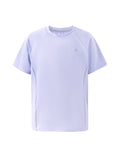 PatPat Rapidair activewear Kids Boy/Girl Athletic Quick-Dry & Instant-Cooling UPF 100+ Rash Guard T-Shirt Light Purple