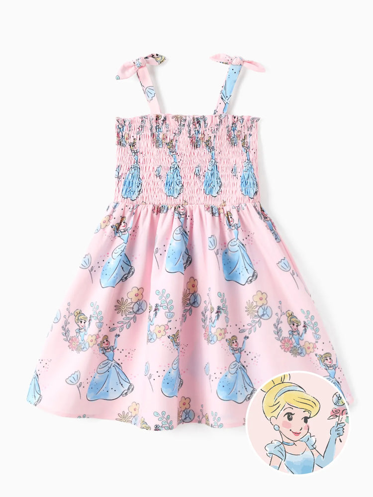 Disney Prinzessin Cinderella 1tlg. Kleinkind-Mädchen Figurdruck Blumenkleid Rosa