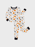 Christmas / Halloween Pajama 2-piece Bamboo Pajamas Set With Childlike Print for Baby / Toddler( Snug-Fitting) Orange