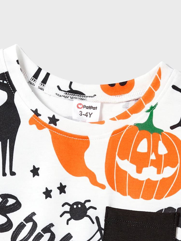 Tenues d'Halloween pour toute la famille : robes sans manches à bretelles spaghetti et hauts à manches courtes