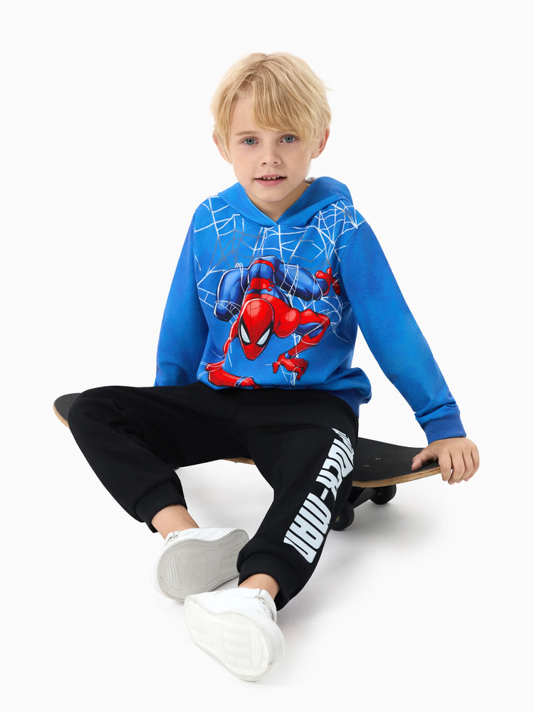 Sudadera con capucha de Spider-Man para niño pequeño/niño de Marvel, color azul