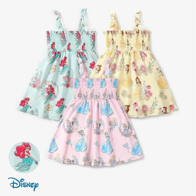 Disney Prinzessin Cinderella 1tlg. Kleinkind-Mädchen Figurdruck Blumenkleid Rosa