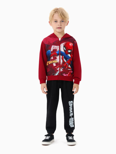 Marvel Toddler/Kid Boy Spider-Man Hooded Jacket Burgundy
