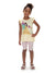 Disney Princess Toddler Girl 2pcs Naia™ Belle Print Ruffled Top with Stripped Leggings Set Yellow