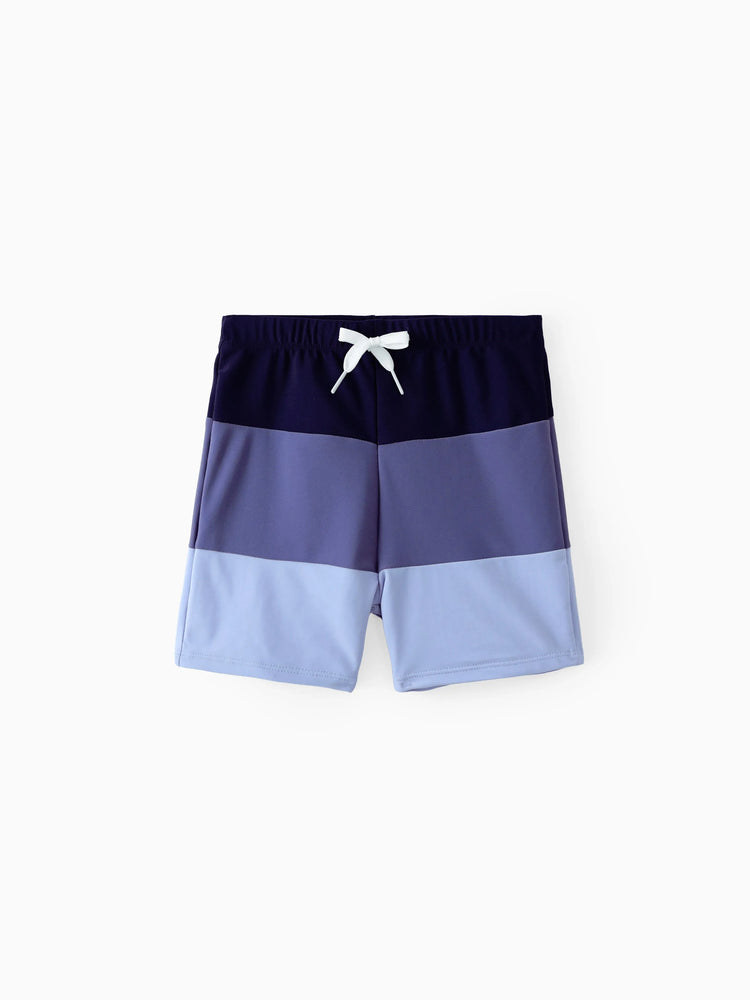 Daddy & Son Drawstring Swim Trunks  MultiColour