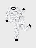 Christmas / Halloween Pajama 2-piece Bamboo Pajamas Set With Childlike Print for Baby / Toddler( Snug-Fitting) Black