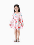 Disney Princess Baby Girl Ariel Print Ruffled Dress Pink