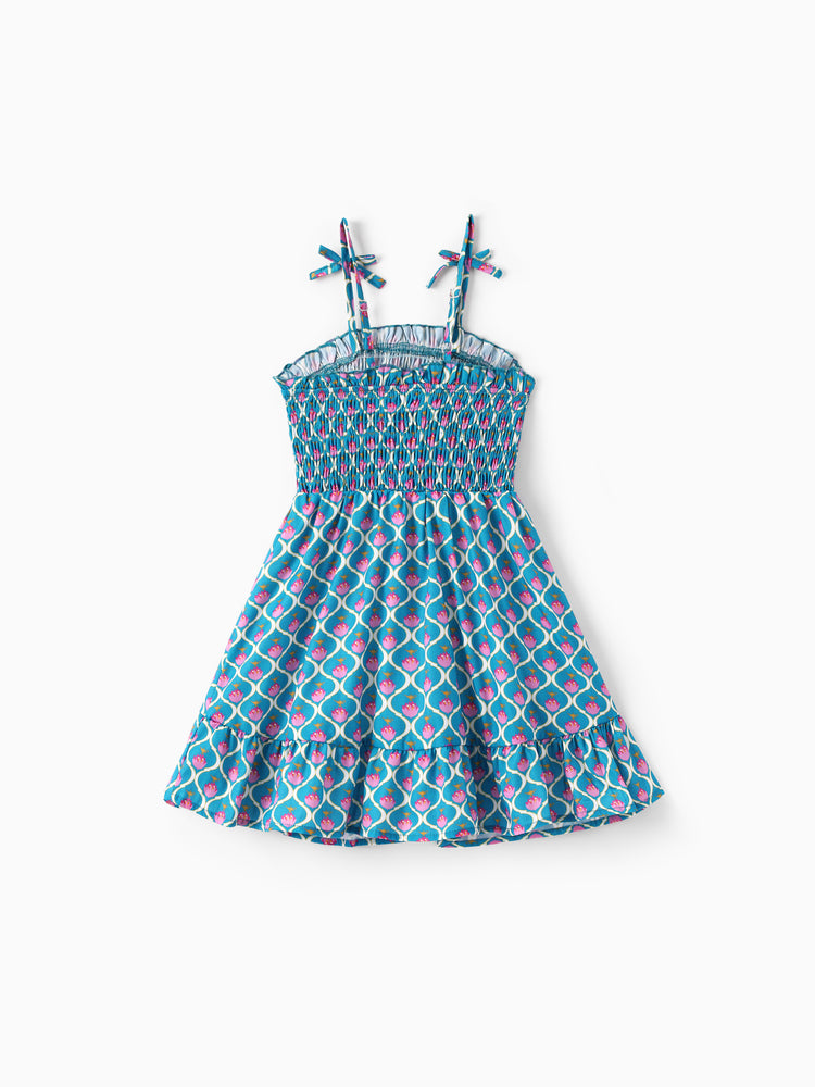 Vestido/top familiar a juego de princesas Disney Jasmine azul