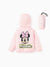 Doudoune à imprimé Minnie Disney Mickey et ses amis pour petite fille avec sac de rangement, rose