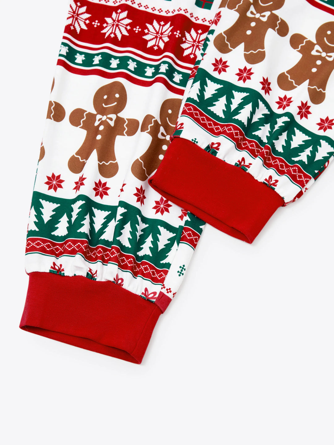 Conjunto de pijama familiar navideño a juego, pijama con estampado de cuadros navideños de jengibre y calcetines navideños rojos