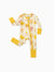 Bamboo Baby Boy/Girl Cartoon Printed 2-Way Zip Onesies Anti Slip Long-sleeve Footie Pale Yellow