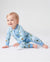 Bamboo Baby Neutral 1 Stück Cartoon-Mischung Eng anliegender Reißverschluss Fußloser Schlafanzug Blau