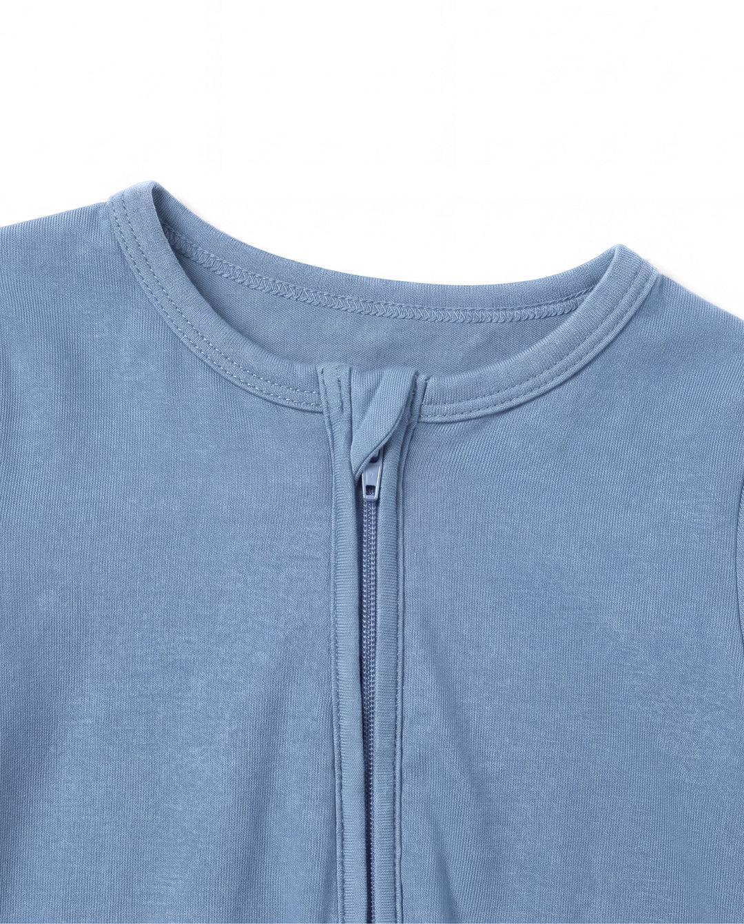 Bambou – Pyjama zippé pour bébé, couleur gris bleuté