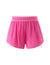 PatPat Lightflow Activewear kid girl athletic ultra light quick dry active shorts with bamboo viscose liner Hot Pink