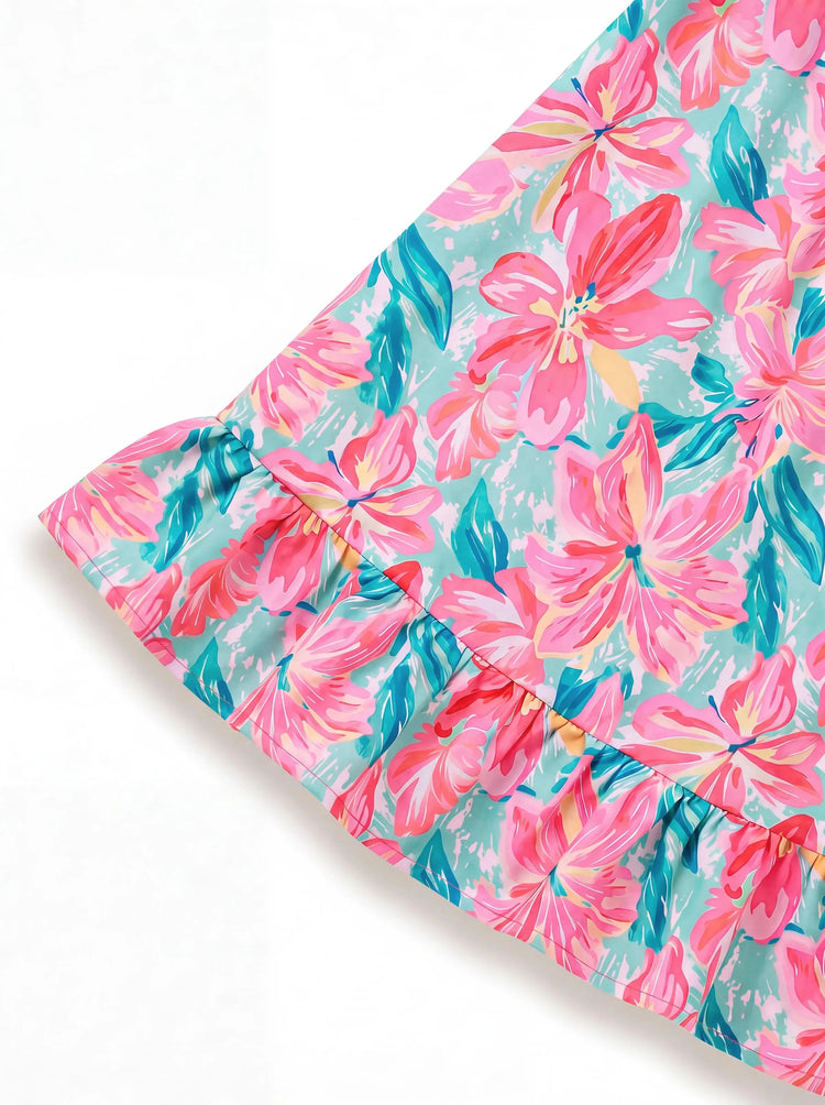 Fresh Market Baby Girl Ruffle Dress flowers