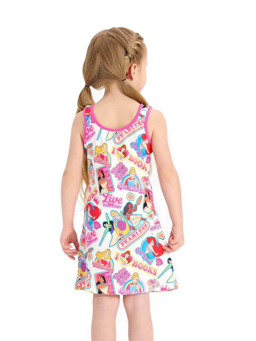 Disney Princess Toddler Girl Ariel/Moana Naia™ Tank Dress Pink