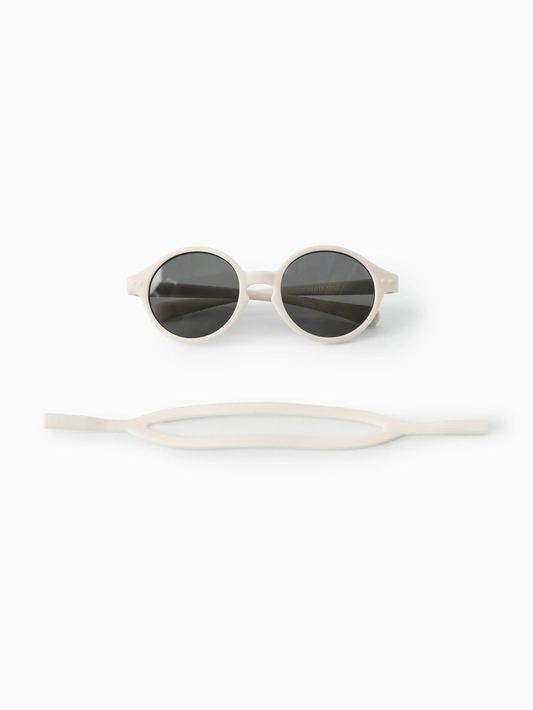 Polarized Round Baby Sunglasses Silicone Apricot Yellow