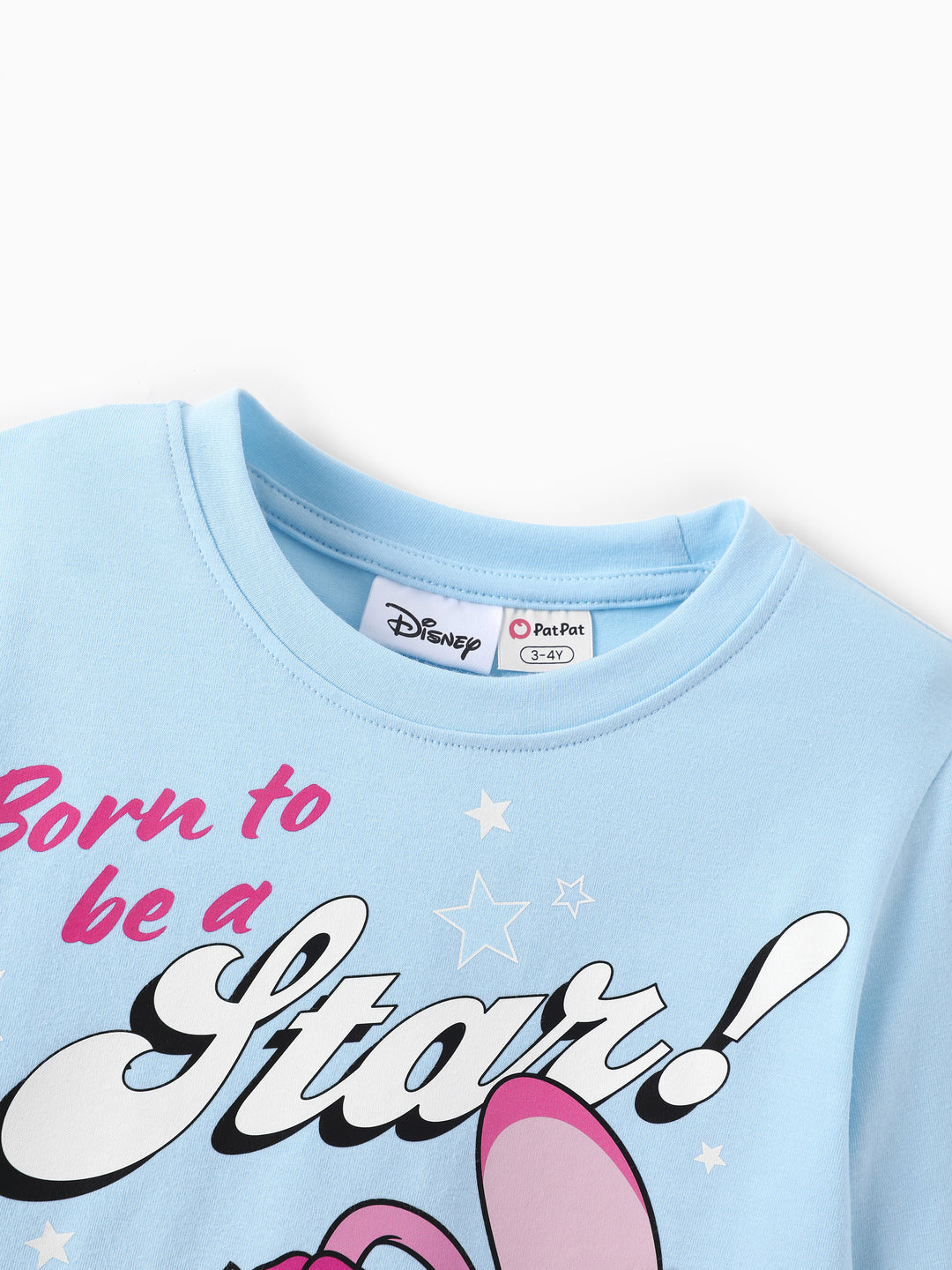 Disney Stitch Angel Girls' Long-Sleeve Two-Piece Set Black and Blue