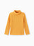 Toddler Boy/Girl Turtleneck Textured Tee Ginger