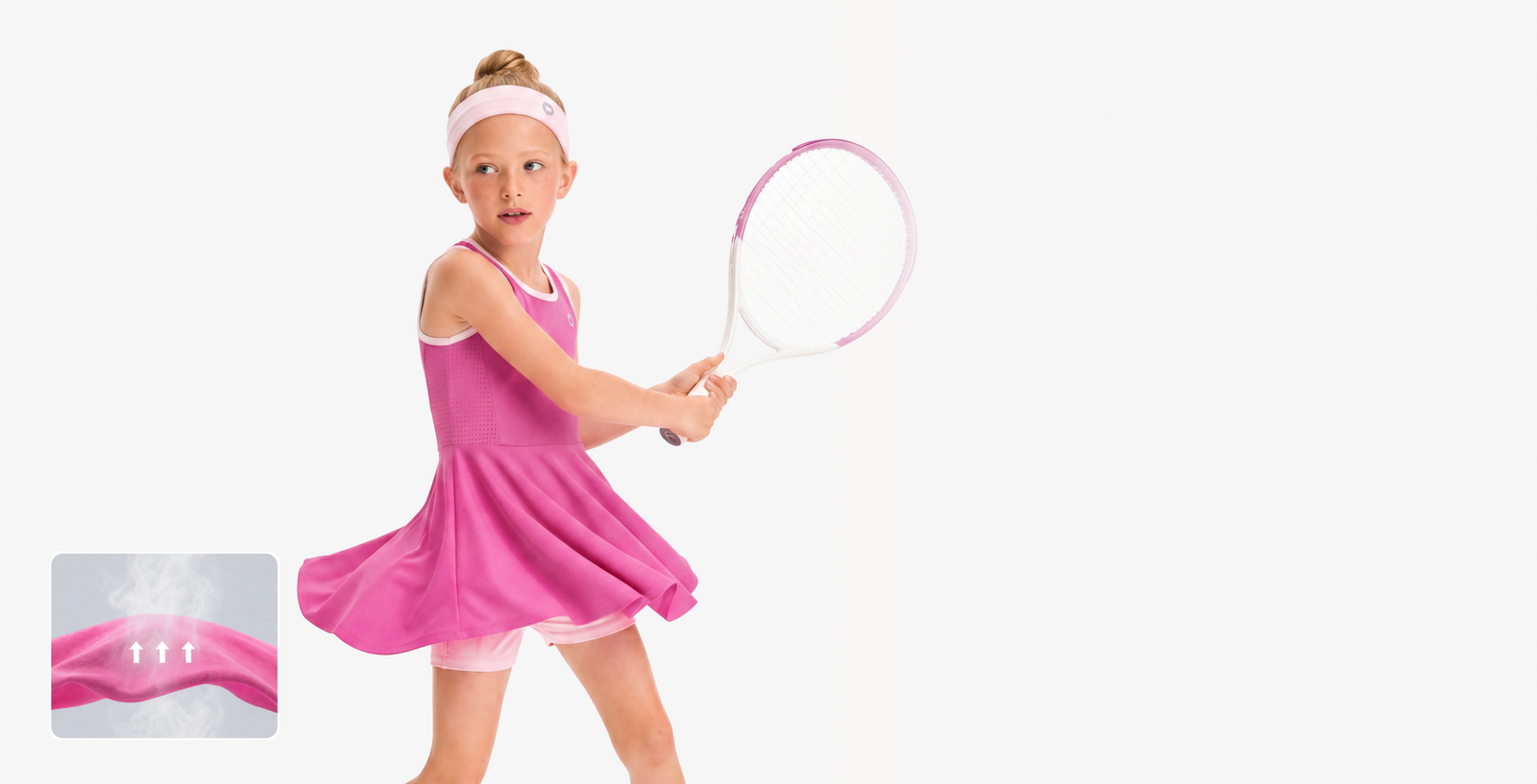 AirFlow™ fabric on an active kid — no damp, clingy back