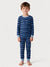 Christmas / Halloween Pajamas 2-piece Bamboo Pajamas Set With Playful Print for Toddler / Kids ( Snug-Fitting) Blue
